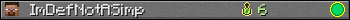 ImDefNotASimp userbar 350x20