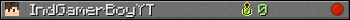 IndGamerBoyYT userbar 350x20