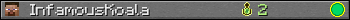 InfamousKoala userbar 350x20