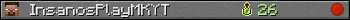 InsanosPlayMKYT userbar 350x20