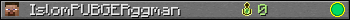 IslomPUBGERggman userbar 350x20