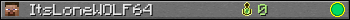 ItsLoneWOLF64 userbar 350x20