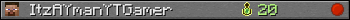 ItzAYmanYTGamer userbar 350x20