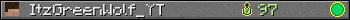 ItzGreenWolf_YT userbar 350x20