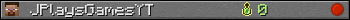 JPlaysGamesYT userbar 350x20