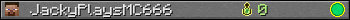 JackyPlaysMC666 userbar 350x20