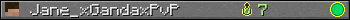 Jane_xGandaxPvP userbar 350x20