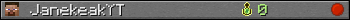 JanekeakYT userbar 350x20
