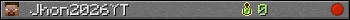 Jhon2026YT userbar 350x20