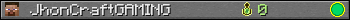 JhonCraftGAMING userbar 350x20