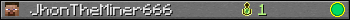 JhonTheMiner666 userbar 350x20