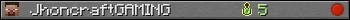 JhoncraftGAMING userbar 350x20