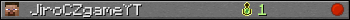 JiroCZgameYT userbar 350x20