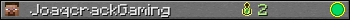 JoaqcrackGaming userbar 350x20