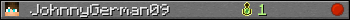 JohnnyGerman09 userbar 350x20