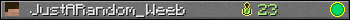 JustARandom_Weeb userbar 350x20