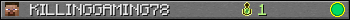 KILLINGGAMING78 userbar 350x20