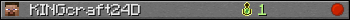 KINGcraft24D userbar 350x20