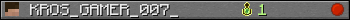 KROS_GAMER_007_ userbar 350x20