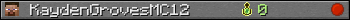 KaydenGrovesMC12 userbar 350x20