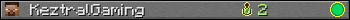 KeztralGaming userbar 350x20