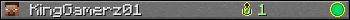 KingGamerz01 userbar 350x20