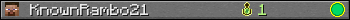 KnownRambo21 userbar 350x20