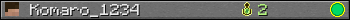 Komaro_1234 userbar 350x20