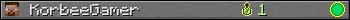 KorbeeGamer userbar 350x20