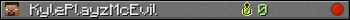 KylePlayzMcEvil userbar 350x20