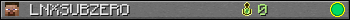 LNXSUBZERO userbar 350x20