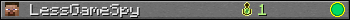 Benutzerleisten 350x20 für LessGameSpy