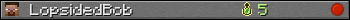 LopsidedBob userbar 350x20