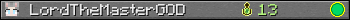 LordTheMasterGOD userbar 350x20