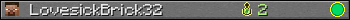 LovesickBrick32 userbar 350x20