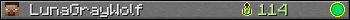 LunaGrayWolf userbar 350x20