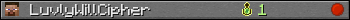 LuvlyWillCipher userbar 350x20