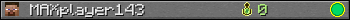 MAXplayer143 userbar 350x20