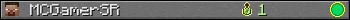 MCGamerSR userbar 350x20