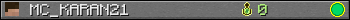 MC_KARAN21 userbar 350x20