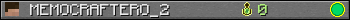 MEMOCRAFTERO_2 userbar 350x20