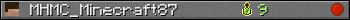 MHMC_Minecraft87 userbar 350x20