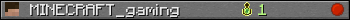 MINECRAFT_gaming userbar 350x20