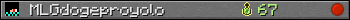 MLGdogeproyolo userbar 350x20