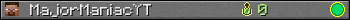 MajorManiacYT userbar 350x20