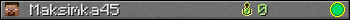 Maksimka45 userbar 350x20