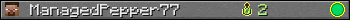 ManagedPepper77 userbar 350x20