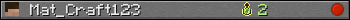 Mat_Craft123 userbar 350x20