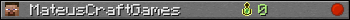 MateusCraftGames userbar 350x20