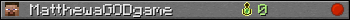 MatthewaGODgame userbar 350x20